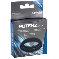 Potenz Duo Rings Medium Black