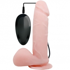 Diversia - joustava värisevä dildo  pinkki 20.5 cm -o- 4.2 cm