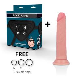 Rockarmy - valjaat + liquid silikoni dildo premium avenger 19 cm -o- 3.98 cm 1