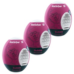 Satisfyer - 3 masturbaattori eggs naughty, savage & crunchy