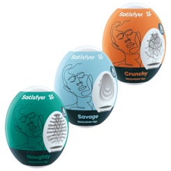 Satisfyer - 3 masturbaattori eggs bubble