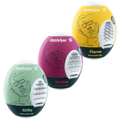 Satisfyer - 3 masturbaattori eggs naughty, savage & crunchy