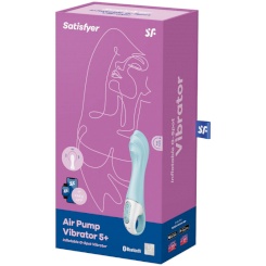 Satisfyer - air pump vibraattori 5+ pumpattava g-piste vibraattori app  sininen 3