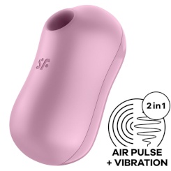 Satisfyer - pro to go 3 tupla air pulse stimulaattori & vibraattori  sininen