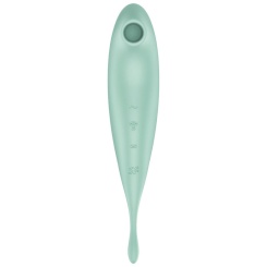 Satisfyer - twirling pro+ air pulse stimulaattori & vibraattori app  vihreä 1