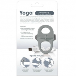 Screaming o - ladattava värisevä penisrengas yoga gray 2