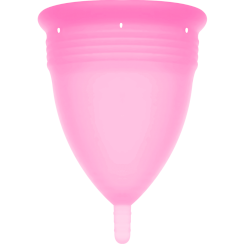 Stercup - fda silikoni kuukuppi  pinkki -  -  l 3