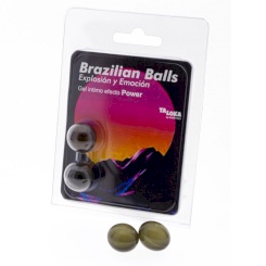 Taloka - 2 brazilian balls suklaa intimate gel