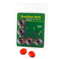 Taloka - 2 brazilian balls suklaa intimate gel