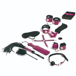 Tease & please - setti 13 magenta bondage accessories 0