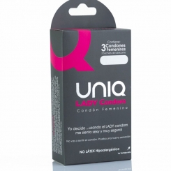 Uniq - free latex free condoms with protectiverengas3 units