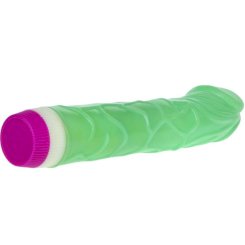 Waves Of Pleasure Vibrator Green 23 Cm