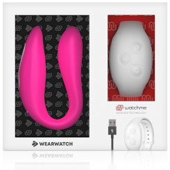 Wearwatch - watchme dual technology vibraattori  fuksia / snow 5